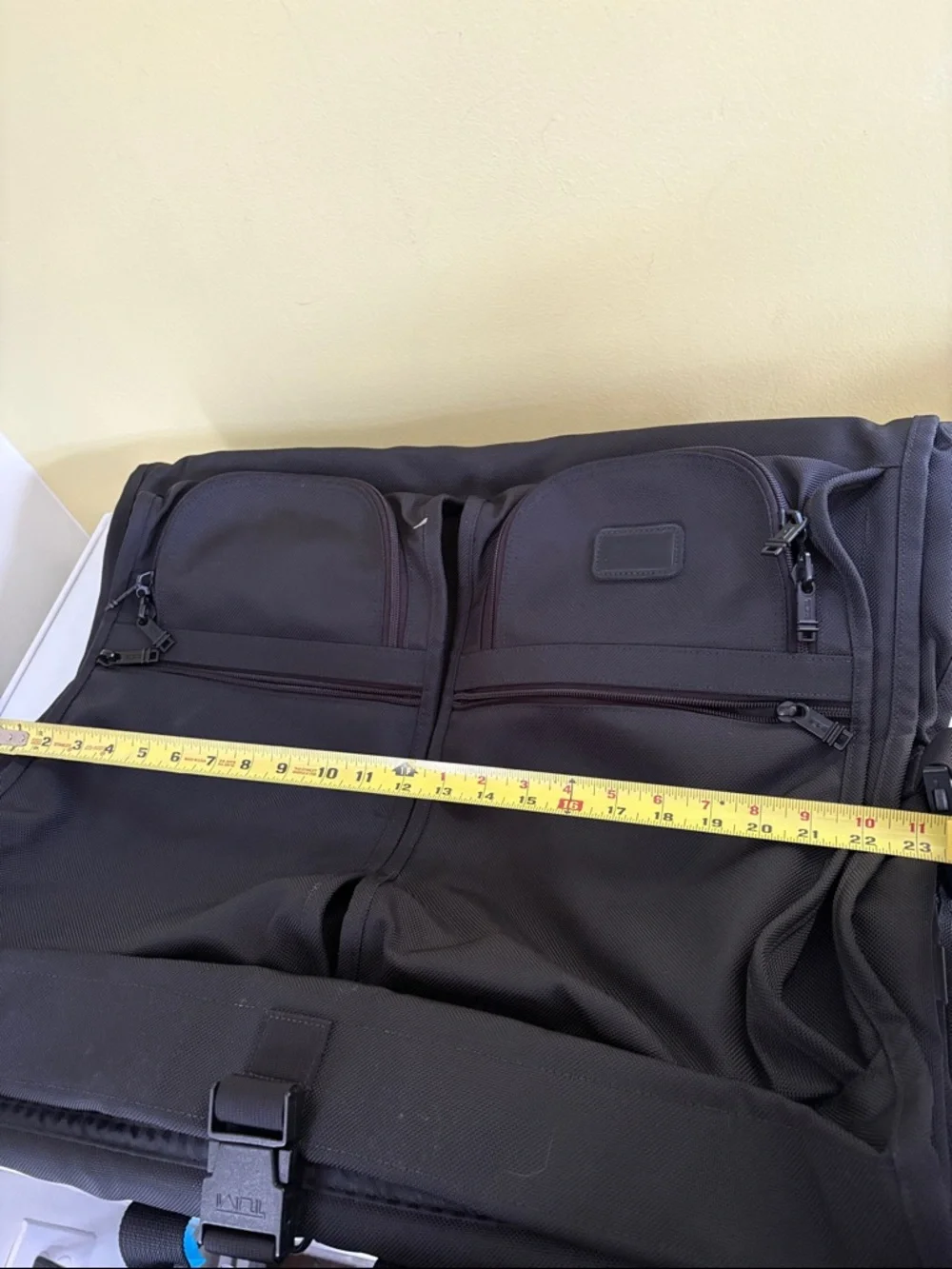 Tumi Black Ballistic Nylon Suiter Garment Bag